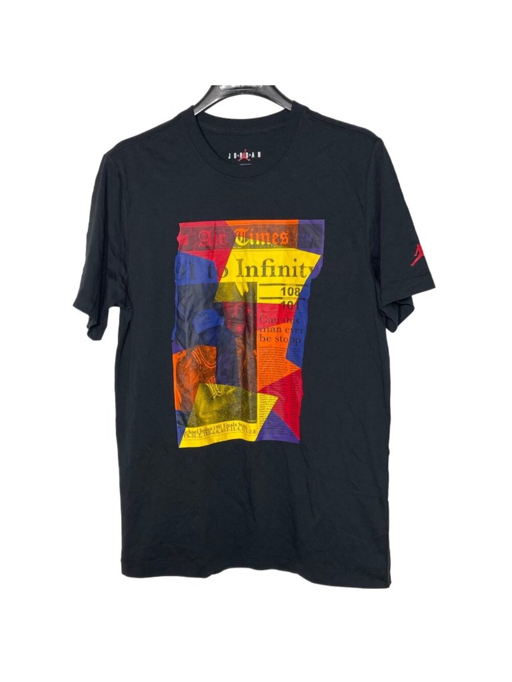 Air Jordan Men's Air Times Michael Jordan T-Shirt Black Sz MED